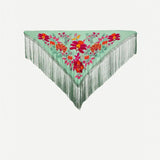 Mantón Niña India Verde Jabonoso 1M360-The Nook Store