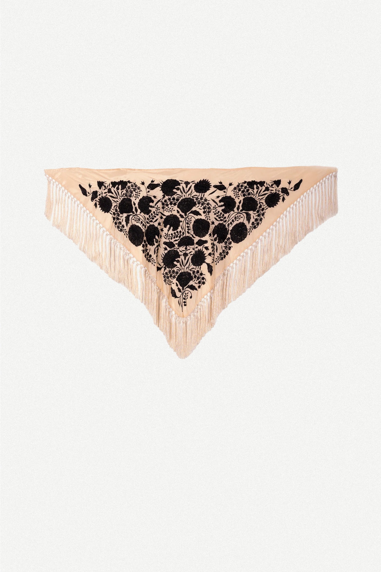 Manton Niña Carmuca Bicolor Crudo/Negro 1M-The Nook Store