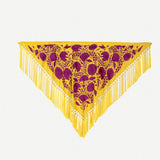 Châle Carmuca bicolore jaune/violet M53