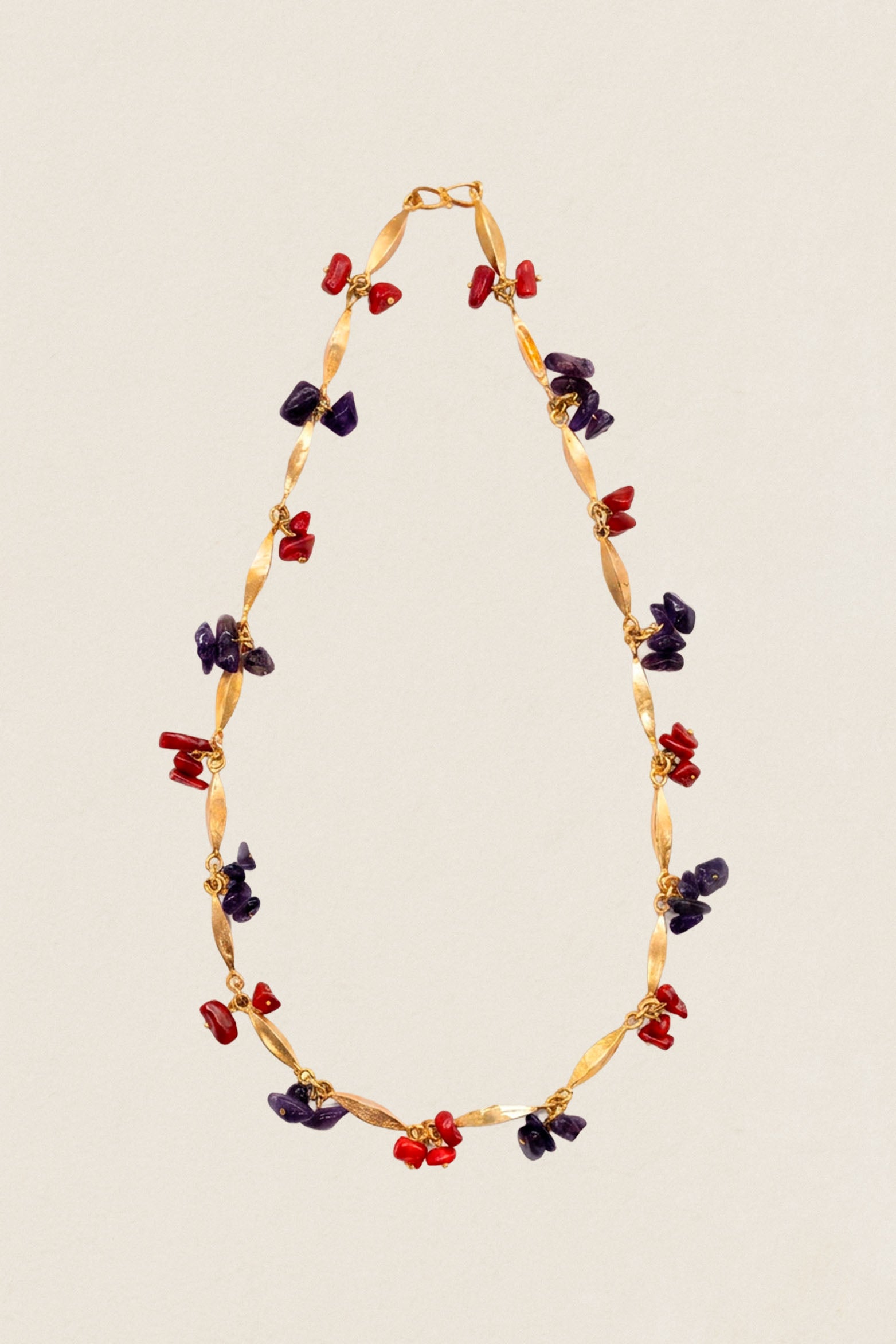 Collar Coral Rojo Morado CO91-The Nook Store