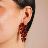 Pendientes Carmeron Triple Flor PEN07