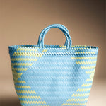 Bolso/Cesta Bicolor Azul y Amarillo BL9-The Nook Store