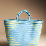 Bolso/Cesta Bicolor Azul y Amarillo BL9-The Nook Store
