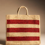 Bolso Rafia Bicolor Teja/Natural-The Nook Store