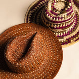 Sombrero Rafia Basile Brown Natural-The Nook Store