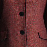 Chaqueta Corinna Larga Espigas Vino CHQ18-The Nook Store