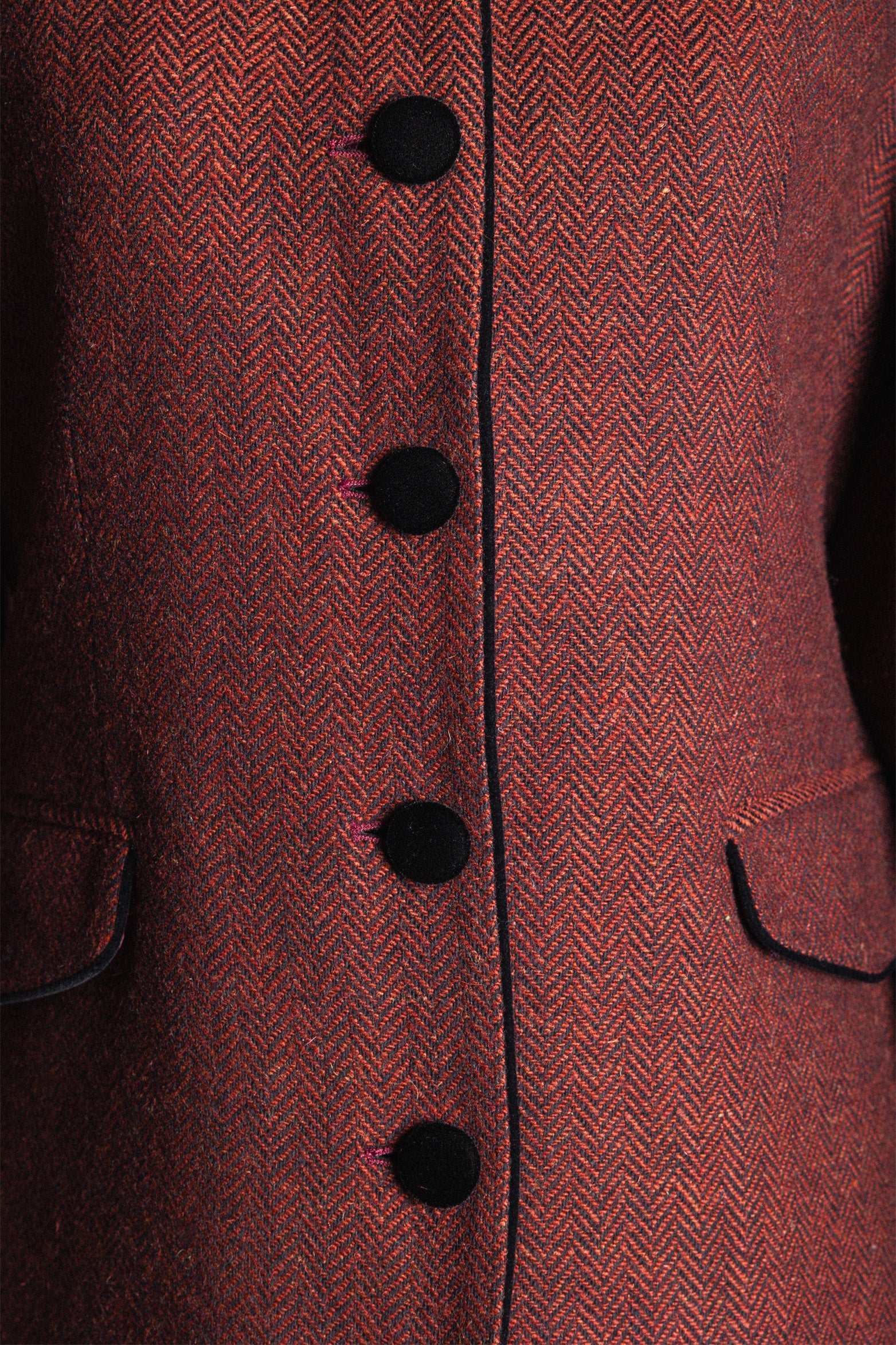 Chaqueta Corinna Larga Espigas Vino CHQ18-The Nook Store