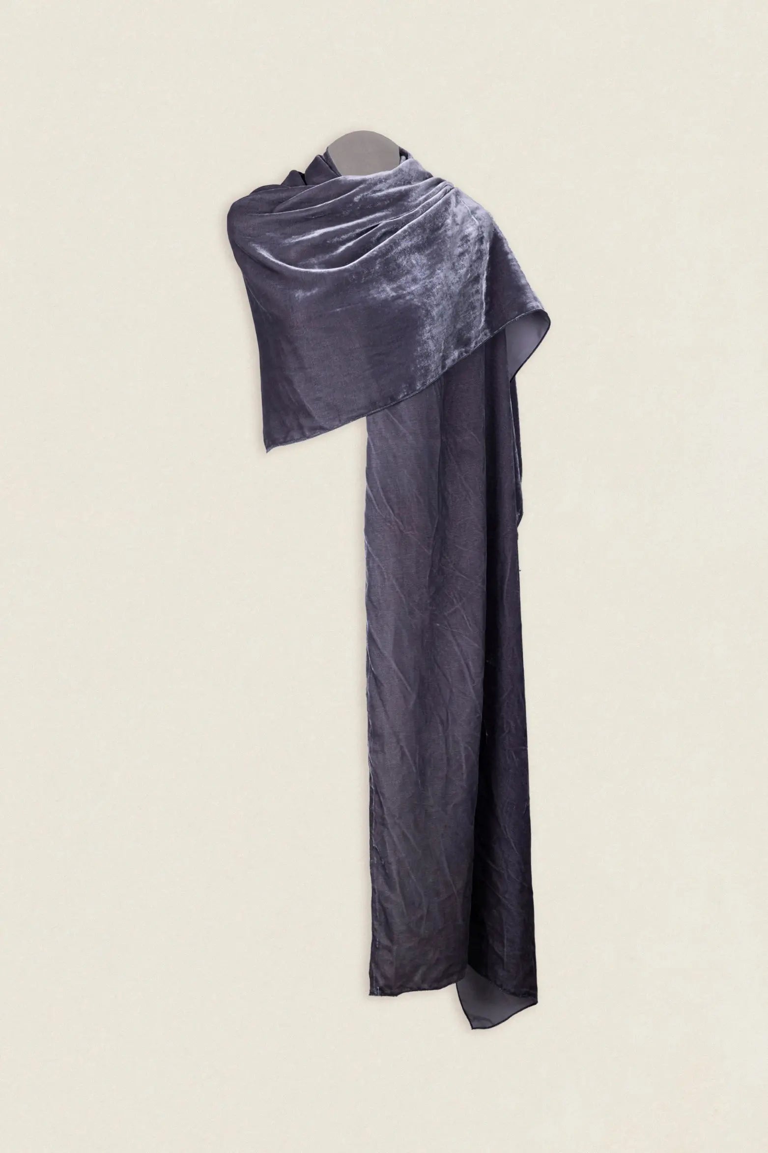 Estola Terciopelo Gris TEST02-The Nook Store