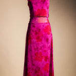 Falda Pipa Fucsia Flores FAL23-The Nook Store