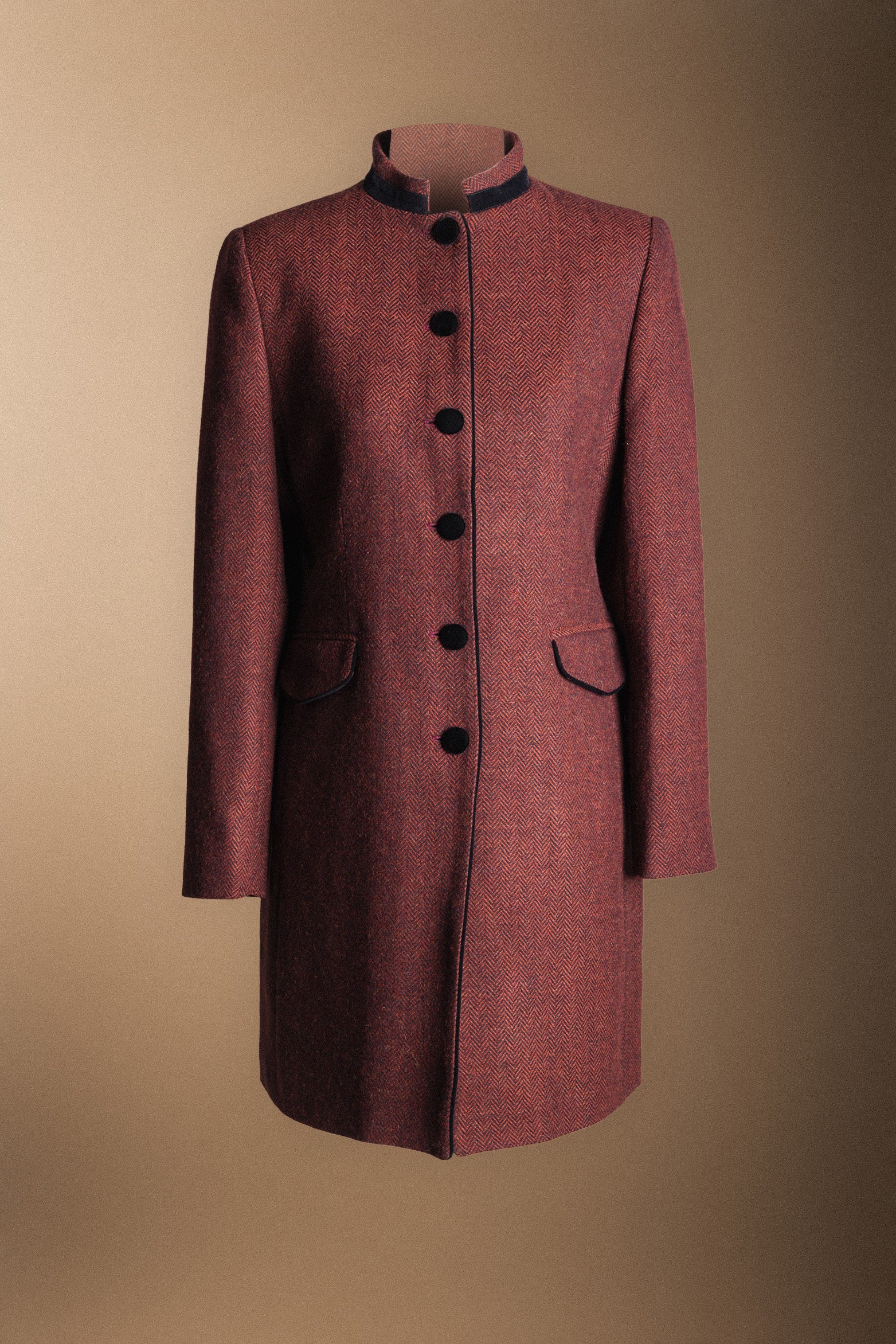 Chaqueta Corinna Larga Espigas Vino CHQ18-The Nook Store