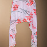 Vestido Con Capa Fiona Crudo Flor Con Tallo Vest12-The Nook Store