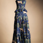 Falda Fabiana Cheetah Azul FAL29-The Nook Store