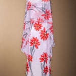 Vestido Con Capa Fiona Crudo Flor Con Tallo Vest12-The Nook Store