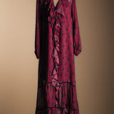 Vest68 Vestido Chloe Burdeos y Negro