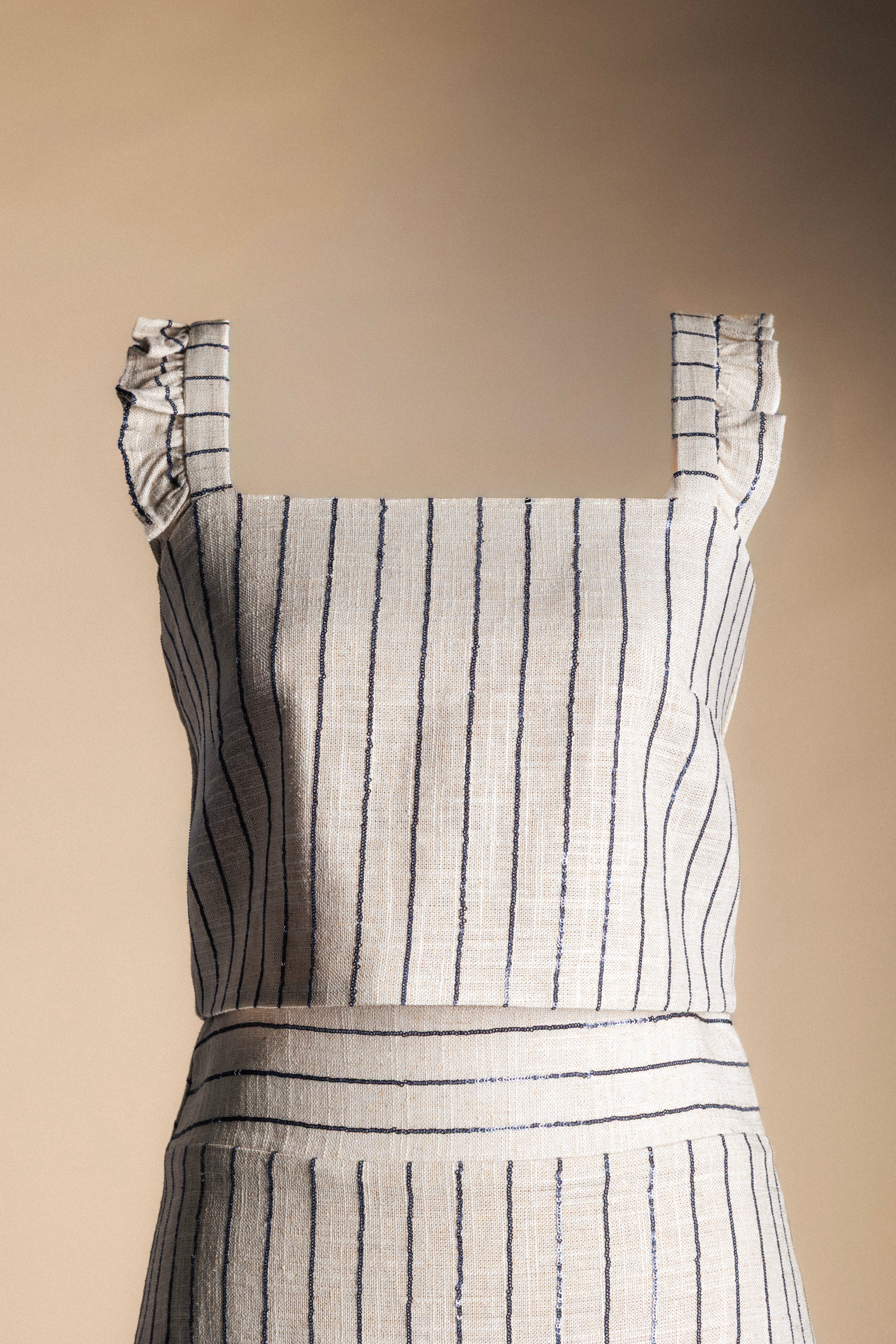 Top Pipa Crudo Lentejuelas Negras TOP05-The Nook Store