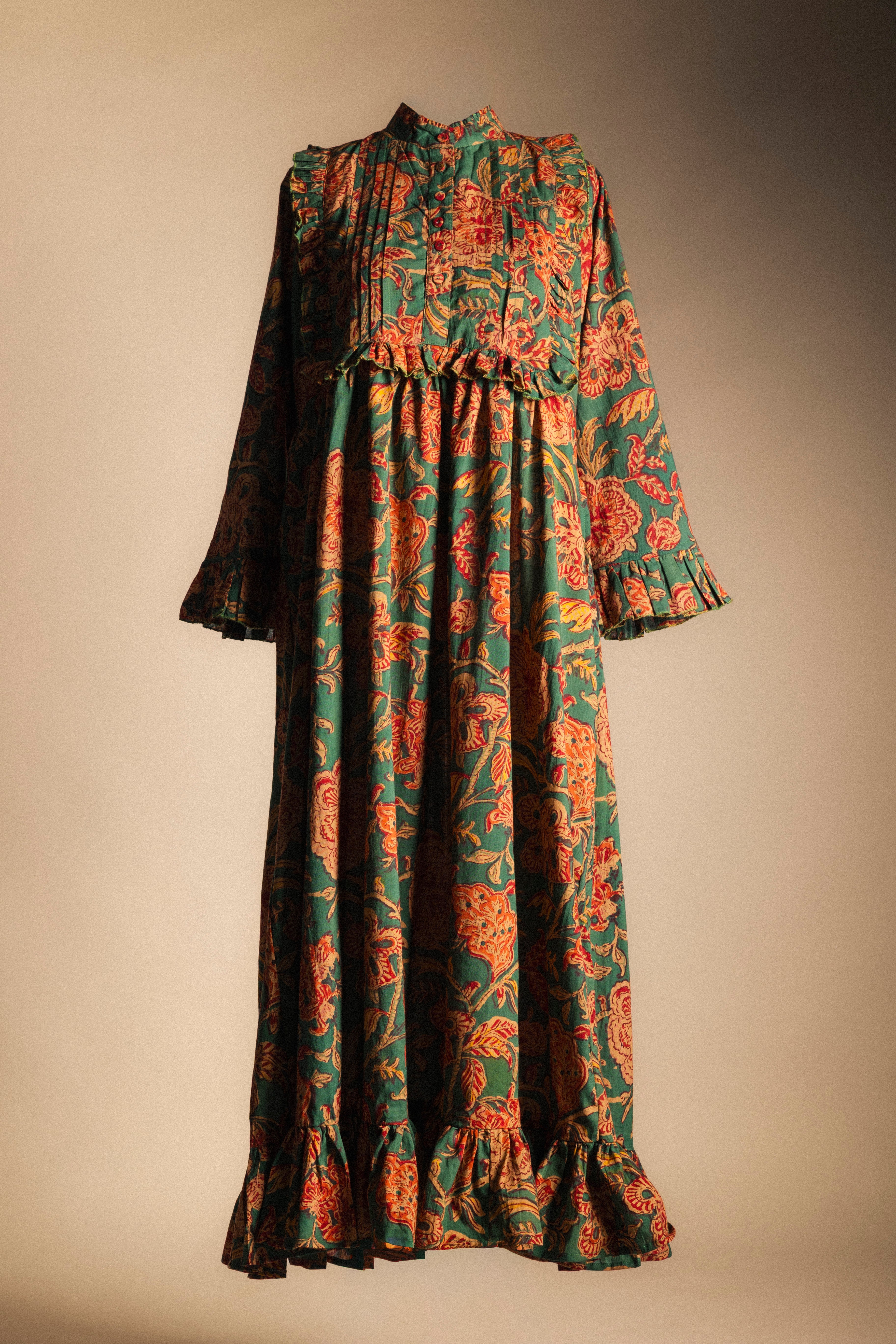 Vestido Amina Verde Vest25-The Nook Store
