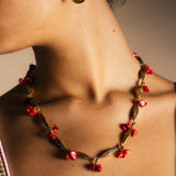 Collar Coral and Gold CO64-The Nook Store