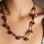 Collar Coral and Gold CO64-The Nook Store