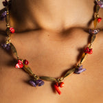 Collar Coral Rojo Morado CO91-The Nook Store