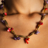 Collar Coral Rojo Morado CO91-The Nook Store