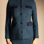 Chaqueta Casilda Rayas Verdes y Negras CHQ40-The Nook Store