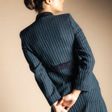 Chaqueta Casilda Rayas Verdes y Negras CHQ40-The Nook Store