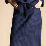 Falda Casilda Rayas Azules y Negras FAL15-The Nook Store