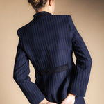 Chaqueta Casilda Rayas Azules y Negras CHQ41-The Nook Store