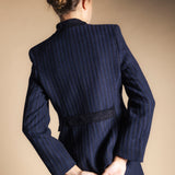 Chaqueta Casilda Rayas Azules y Negras CHQ41-The Nook Store