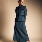 Falda Casilda Rayas Verdes y Negras FAL14-The Nook Store