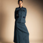 Falda Casilda Rayas Verdes y Negras FAL14-The Nook Store