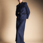 Falda Casilda Rayas Azules y Negras FAL15-The Nook Store