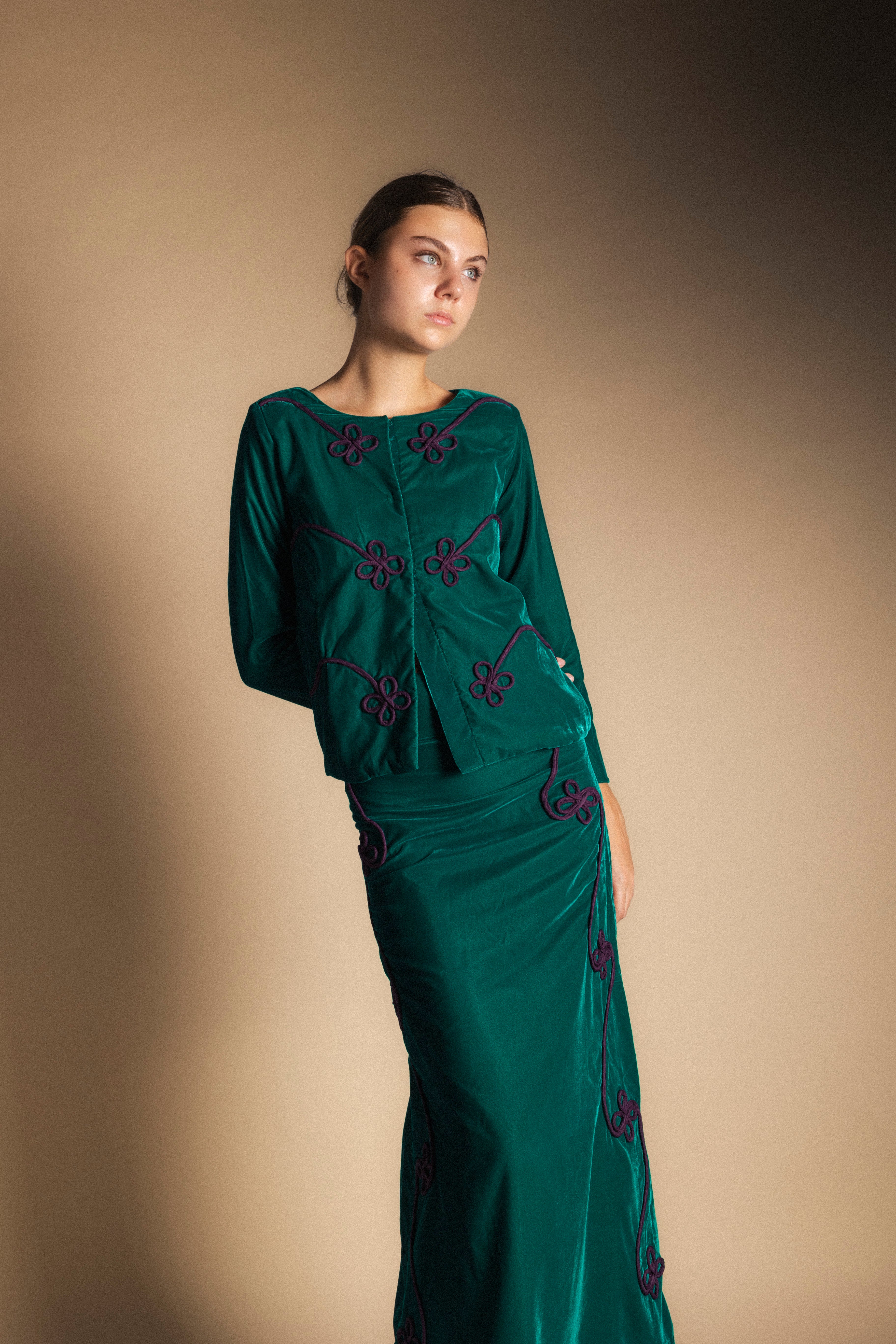 Falda Arlia Verde-The Nook Store