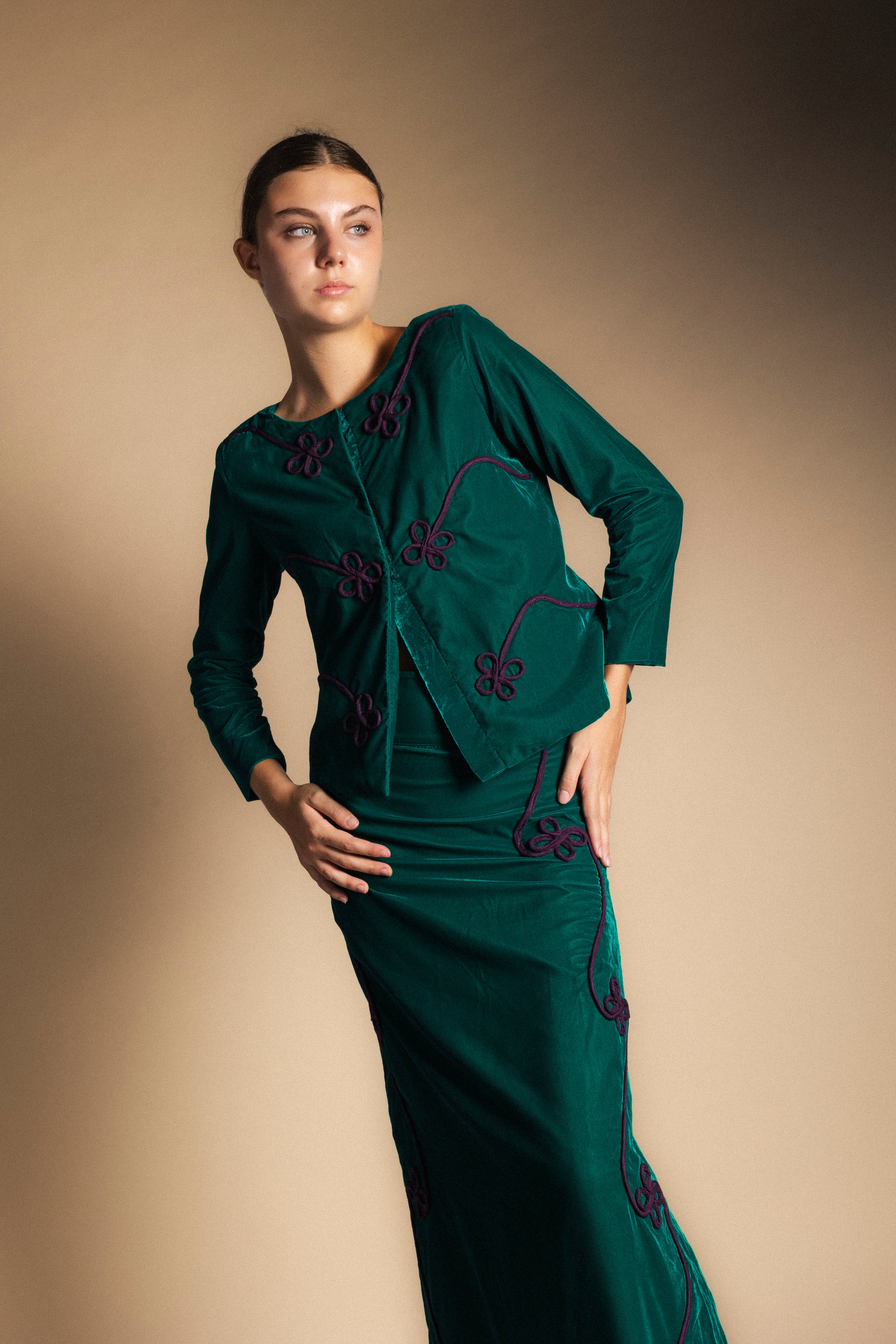 Falda Arlia Verde-The Nook Store