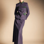 Falda Casilda Rayas Moradas y Verdes FAL13-The Nook Store