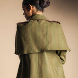 Chaqueta Amanda Verde Kaki Rayas Burdeos y Verdes CHQ37-The Nook Store