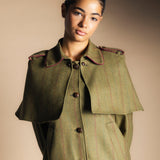 Mery Coat Khaki Green / Strawberry Stripes
