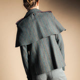 Manteau Mery Vert Kaki / Rayures Fraise