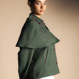 Mery Coat Khaki Green / Strawberry Stripes