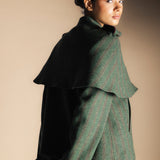 Mery Coat Khaki Green / Strawberry Stripes