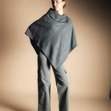 Manteau Mery Vert Kaki / Rayures Fraise