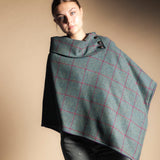Manteau Mery Vert Kaki / Rayures Fraise