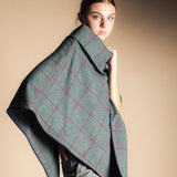 Manteau Mery Vert Kaki / Rayures Fraise