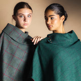 Manteau Mery Vert Kaki / Rayures Fraise