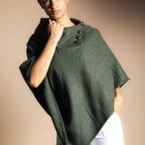 Manteau Mery Vert Kaki / Rayures Fraise