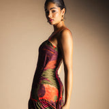 Vest63 Vestido Tula Paisley Verde Oliva-The Nook Store