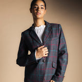 Manteau Mery Vert Kaki / Rayures Fraise