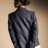 Manteau Mery Vert Kaki / Rayures Fraise