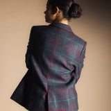 Manteau Mery Vert Kaki / Rayures Fraise