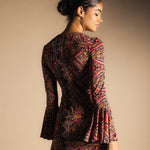 Vestido Tropical Paisley Mostaza y Rosa-The Nook Store